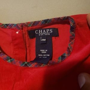 Red Corduroy Girl's dress